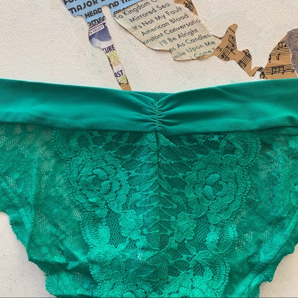Free People | Pink & Green Lace Undie 2 Pc Bundle - Picture 8 of 15